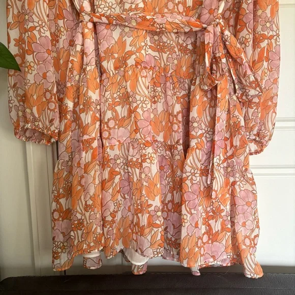 • [Ryegrass] Tie Waist Flowy Dress • - Picture 3 of 10